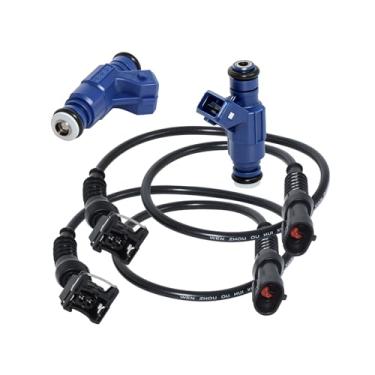 Imagem de EPChunMi Arnês Pigtail Injetor de Combustível 0280156208 para Polaris Ranger 700 2005-2009 800 2010 Sportsman 700 EFI 2004-2008 Sportsman 800 2005-2014 RZR 800 2008-2018-2014 0 substitui 12 53558