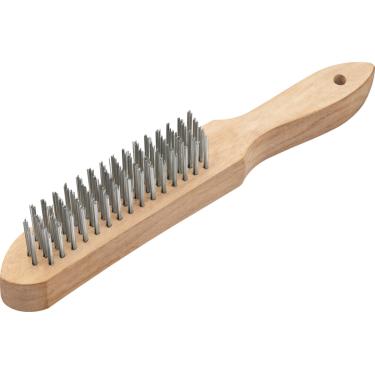 Imagem de Escova manual aço 4 fileiras cabo madeira - Vonder