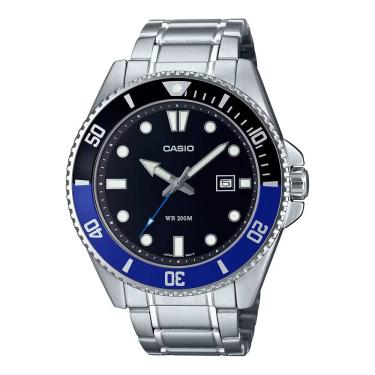 Imagem de Relógio Casio Masculino Ref: Mdv-107d-1a2vdf Duro Diver Prateado