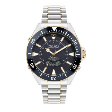 Imagem de Relógio Technos Masculino Ref: Wt2050ain/1a Skydiver Anadigi Bicolor