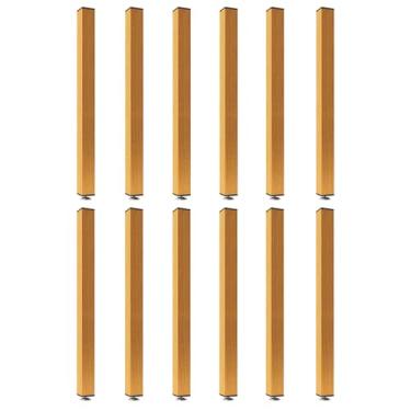 Imagem de Divisória de parede de alumínio ajustável, 2 pés de altura para privacidade na entrada, banheiro, estúdio, apartamento - pacote com 12 (115 cm/45) para gerenciamento de espaço versátil