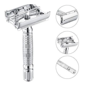 Imagem de Kit 4 Aparelho Barbear Borboleta Metal Vintage Barbeador