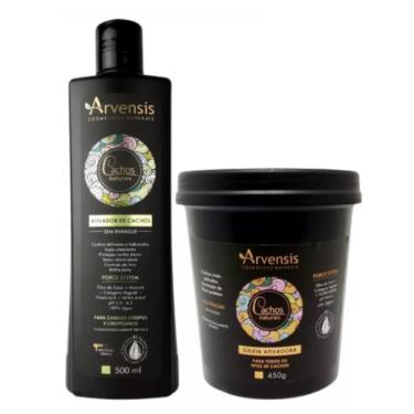 Imagem de Kit Arvensis Cachos Ativador 500ml + Geleia Alta Fixação 450g