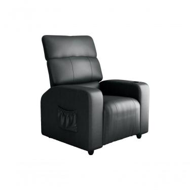 Imagem de Poltrona Reclinável Sala Cadeira Mx 67 Pulse Sintetico Preto Matrix Original