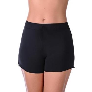 Imagem de Short Curto Saída De Praia Feminino Liso-Feminino