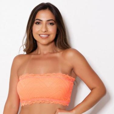 Imagem de Top Faixa sem Bojo Cor:LaranjaTamanho:P - MTX Moda, Laranja, P