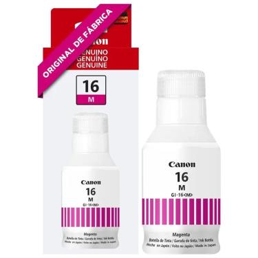 Imagem de Refil de tinta GI-16 Magenta 135ml CANON Genuíno - impressoras Mega Tank/Maxify GX5010, GX6010, GX7010, GX6020, GX7020.