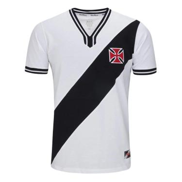 Imagem de Camiseta Retrô Mania Vasco 1974 Nº10 Masculina - Branco-Masculino