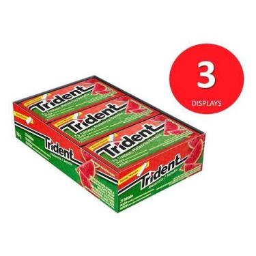 Imagem de Kit C/3 Displays Trident Melancia 21 Unidades