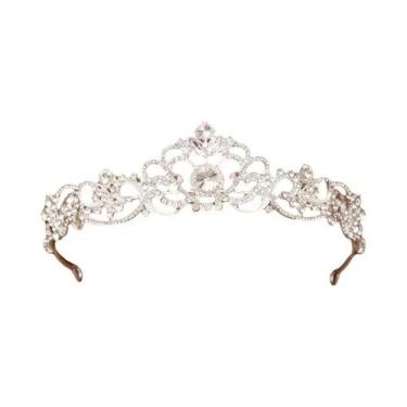 Imagem de Tiara De Prata Para Noivas, Coroa De Cabelo, Acessórios De Cabelo Para
