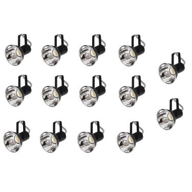 Imagem de Kit 14 Spot Trilho Perfilado Eletro calha Par20 Bulbo OL5