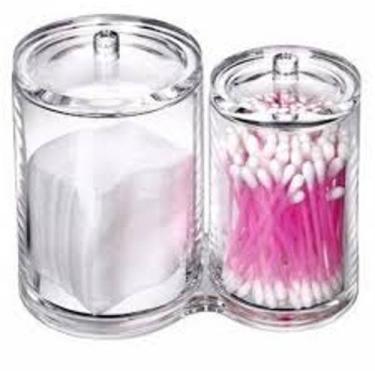 Imagem de Porta Algodão Cotonete Disco Organizador Acrílico Banheiro - PGB