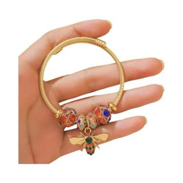 Imagem de Pulseira Feminina De Aço Inoxidável Olho Do Diabo Panjia Dora DIY Com 