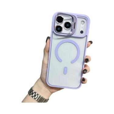 Imagem de Capa Magnética De Metal Com Suporte Para Carregamento Sem Fio Magsafe 