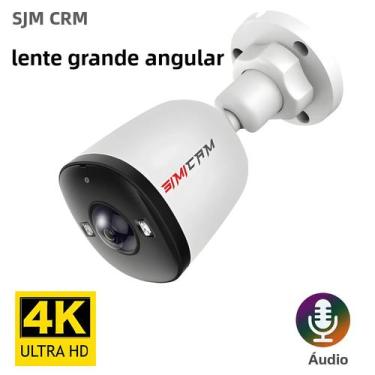 Imagem de Câmera IP POE Ultra Grande Angular 4K 8MP 5MP 4MP 1.6MM 2.8MM Visão No