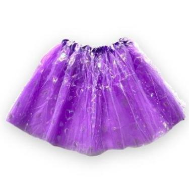 Imagem de Saia De Tule Tutu Adulto Fantasia Brilho Acessório Carnaval-Feminino