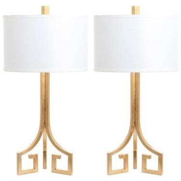 Imagem de Abajur Luminária de Mesa, Estilo Moderno Contemporâneo com 71 cm de Altura para Quarto, Sala de Estar e Escritório, 2 Un, 110V 13W