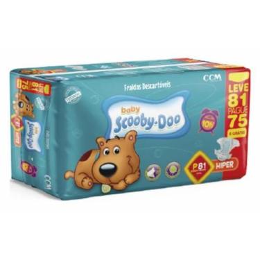 Imagem de Fralda Hiper Scooby Doo, P com 81