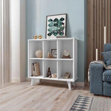 Imagem de Aparador Organizador Panama Branco - RV Móveis - Vitamov