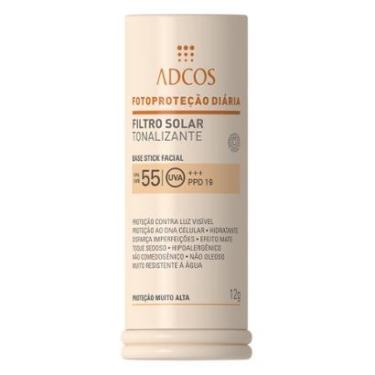 Imagem de Protetor Solar Base Stick Tonalizante FPS 55 Adcos Bronze-Unissex