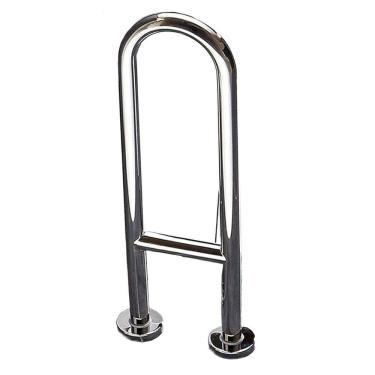 Imagem de Barra de Apoio em U 60cm Banheiro Box Seguranca Idosos Gestantes Cadeirantes Hospitais Casa de Repouso Lavabos