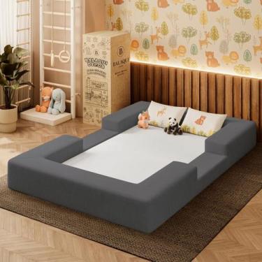 Imagem de Cama Montessoriana Berço Infantil 100% Espuma Balaqui Decor - B BALAQU