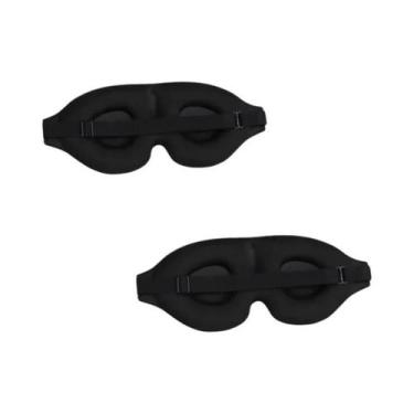Imagem de Máscara De Dormir 3D Ajustável Com Almofada Macia, Bloqueio De Luz E D