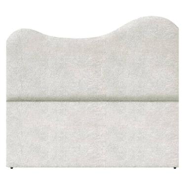 Imagem de Cabeceira Queen 160 cm Com Frame Selena Boucle Creme Artte