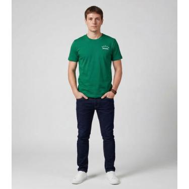 Imagem de Camiseta Masculina em Cotton Leve Brasil Select Verde, M, Verde