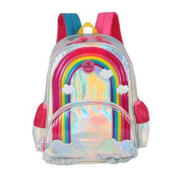 Imagem de Mochila Escolar Infantil de Costas Luxcel Diversas Meninas Cor: Arco-Í