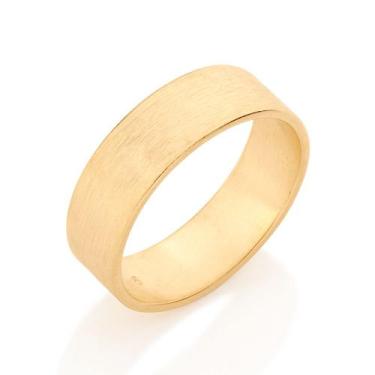 Imagem de Aliança Com Trabalho Fosco 511619 Rommanel Tamanho:16Cor:Dourado, 16, 