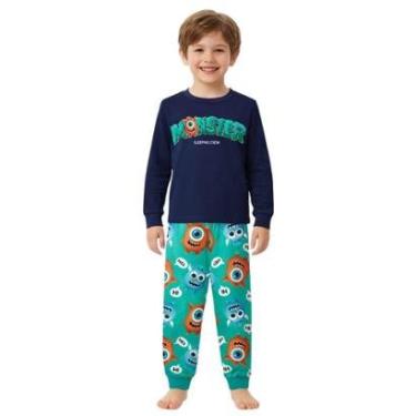 Imagem de Pijama de Moleton Monster Infantil Menino Kyly-Masculino