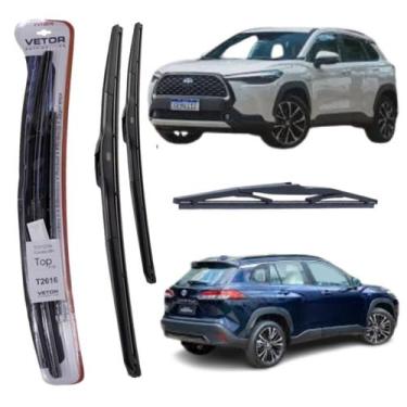 Imagem de Palheta Limpador Parabrisa Corolla Cross Dianteira/Traseira - VETOR (V