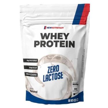Imagem de 100% Whey Protein Zero Lactose 900g Natural New Nutrition, Natural