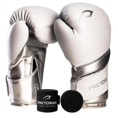 Imagem de Kit Luva Boxe Muay Thai Elite e Bandagem 3 Metros Pretorian - Treino e Sparring 10oz 12...