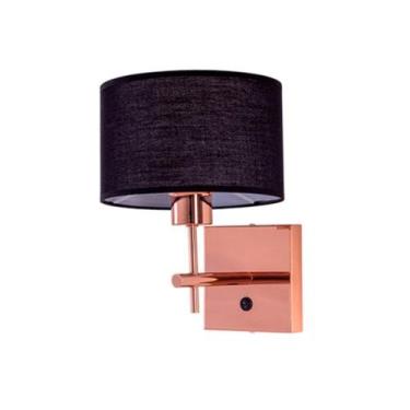 Imagem de Arandela Udine Com Interruptor Quarto Cabeceira de Cama G20, COBRE CUP