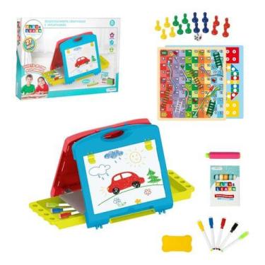Imagem de Lousa Mágica 2 Em 1 Maleta Play  Learn Multikids  Br1215