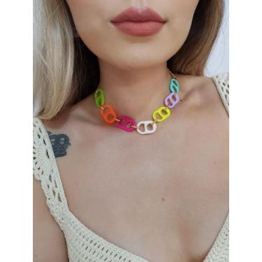 Imagem de Colar Lacre de latinha Tendência Barbie Core folheado a Ouro - Dondoca