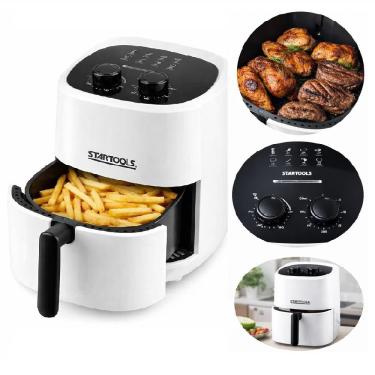 Imagem de Fritadeira Elétrica Air Fryer Yeet Air Fryer 3,4L 1200W sem Óleo Multifuncional Branca 110V