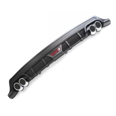Imagem de Difusor Para-Choque Traseiro Preto Universal Volkswagen Fiat