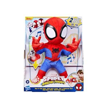 Imagem de Marvel, Pelúcia Interativa, Dance 'N Crawl Spidey, Spidey e Seus Amigos Espetaculares - 20 Sons e Frases - A partir de 3 Anos