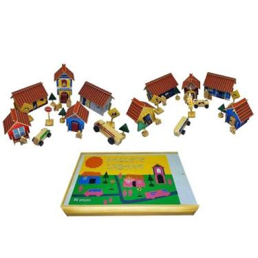 Imagem de Brinquedo Educativo Maquete Urbana 63 Peças Imaginação - Sonho