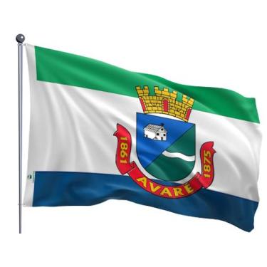 Imagem de Bandeira do Município de Avaré Dupla Face Estampada Tamanho 90x128cm -