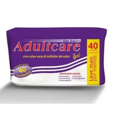 Imagem de Absorvente Adulto Unissex Adultcare 40 unidades