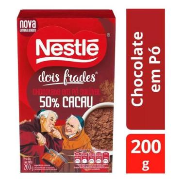Imagem de Nestlé Dois Frades Chocolate em Pó Solúvel 50% 200g