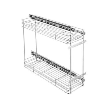 Imagem de Porta Tempero Lateral Inox 4425 com corrediça Galvanizada 160x420x490 