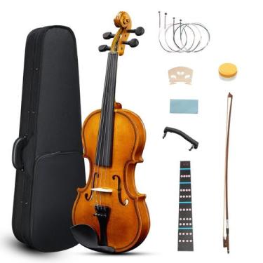 Imagem de Violino Acústico Ktaxon 3/4 Tamanho Completo com Estojo