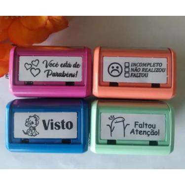 Imagem de Carimbos Pedagógicos para Professores - Trodat 3911 - kit com 4 unidad