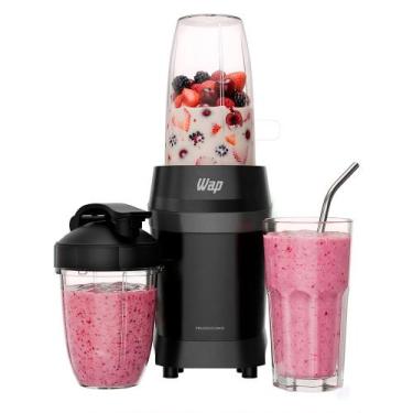 Imagem de Liquidificador Portátil WAP Blender Pro Turbo 700W com 2 Copos Squeeze