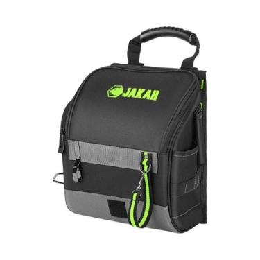 Imagem de Bolsa De Ferramentas Para Eletricistas JAKAH Preta E Verde, Multi-bols